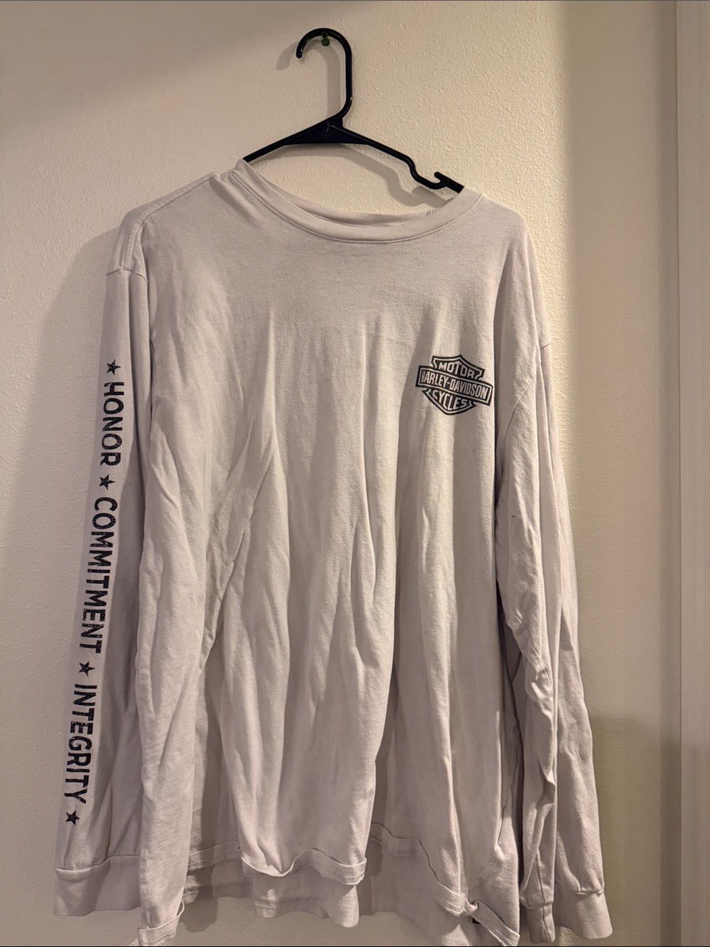 Harley-Davidson Long Sleeve Logo Tee with Sleeve Print